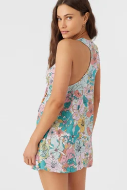 SARAH JANIS FLORAL COVER-UP TUNIC