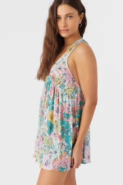 SARAH JANIS FLORAL COVER-UP TUNIC