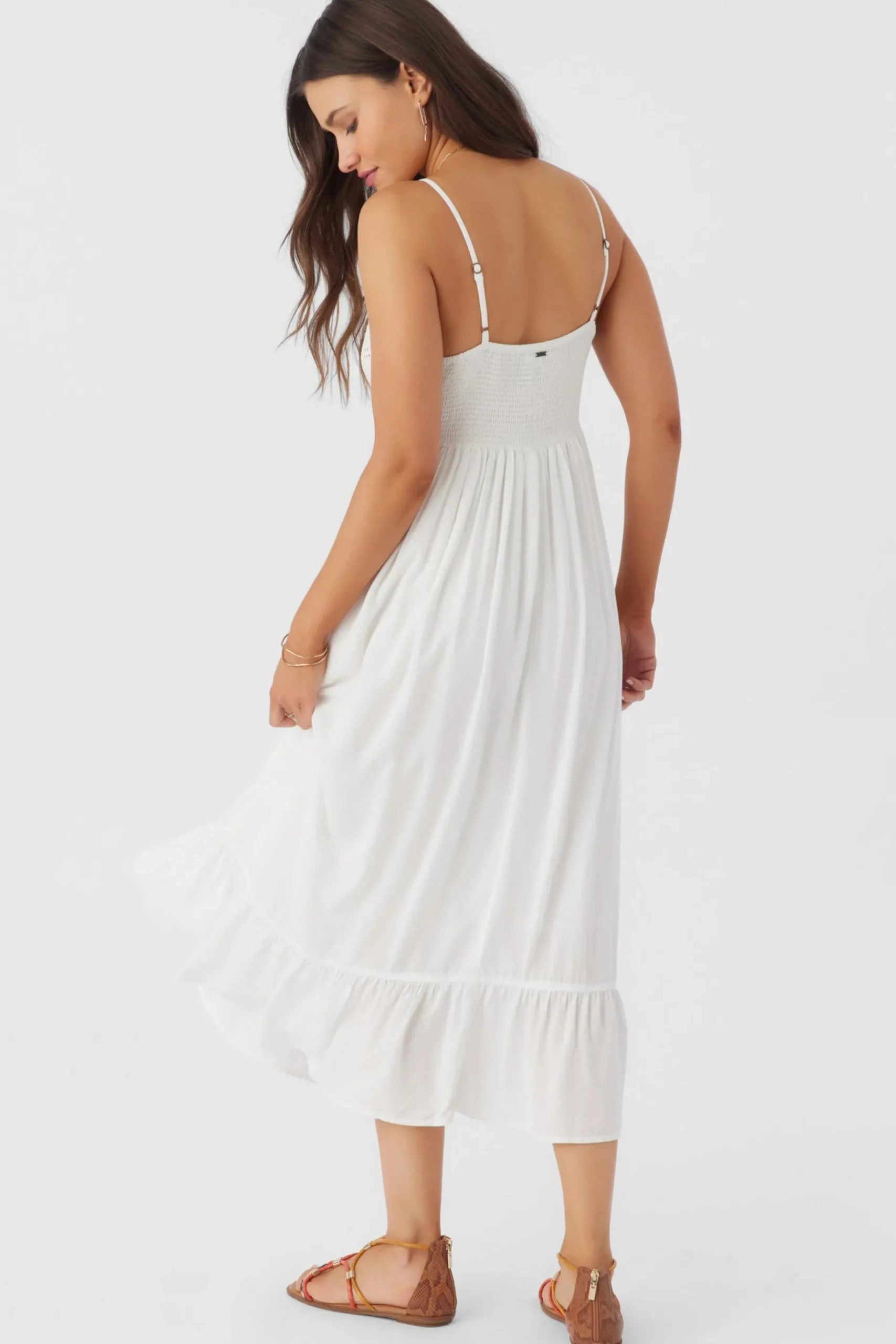 SHIBA EMBROIDERED MIDI DRESS