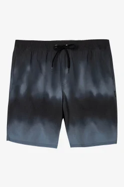 STOCKTON PRINT ELASTIC WAIST 18" HYBRID SHORTS