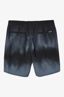 STOCKTON PRINT ELASTIC WAIST 18" HYBRID SHORTS