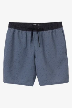 STOCKTON PRINT ELASTIC WAIST 18" HYBRID SHORTS