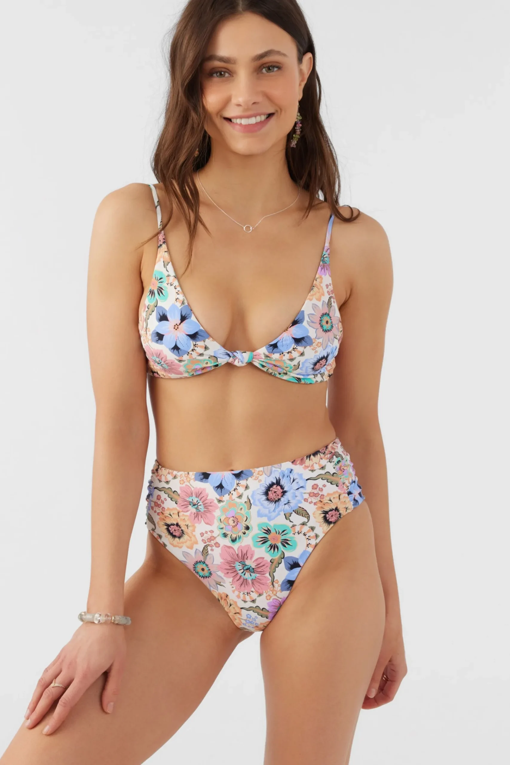 TALITHA FLORAL LONG BEACH HIGH WAIST CHEEKY BOTTOMS