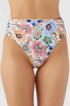 TALITHA FLORAL LONG BEACH HIGH WAIST CHEEKY BOTTOMS