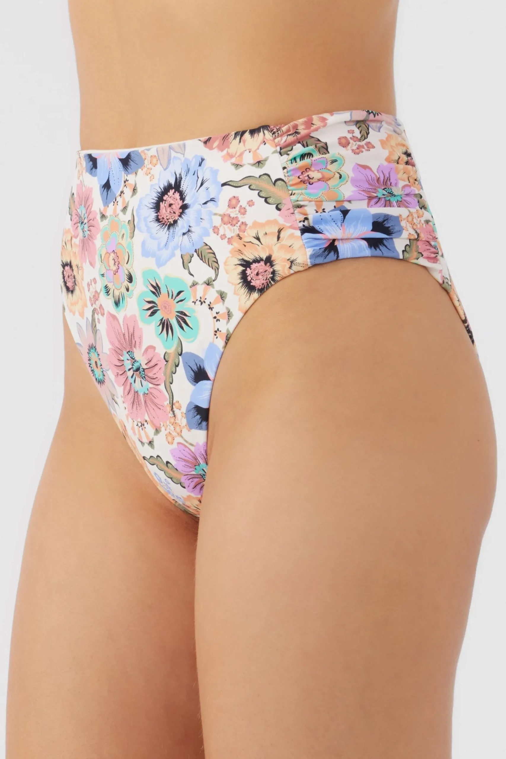 TALITHA FLORAL LONG BEACH HIGH WAIST CHEEKY BOTTOMS