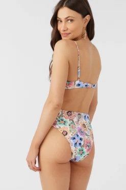TALITHA FLORAL LONG BEACH HIGH WAIST CHEEKY BOTTOMS