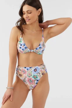 TALITHA FLORAL LONG BEACH HIGH WAIST CHEEKY BOTTOMS