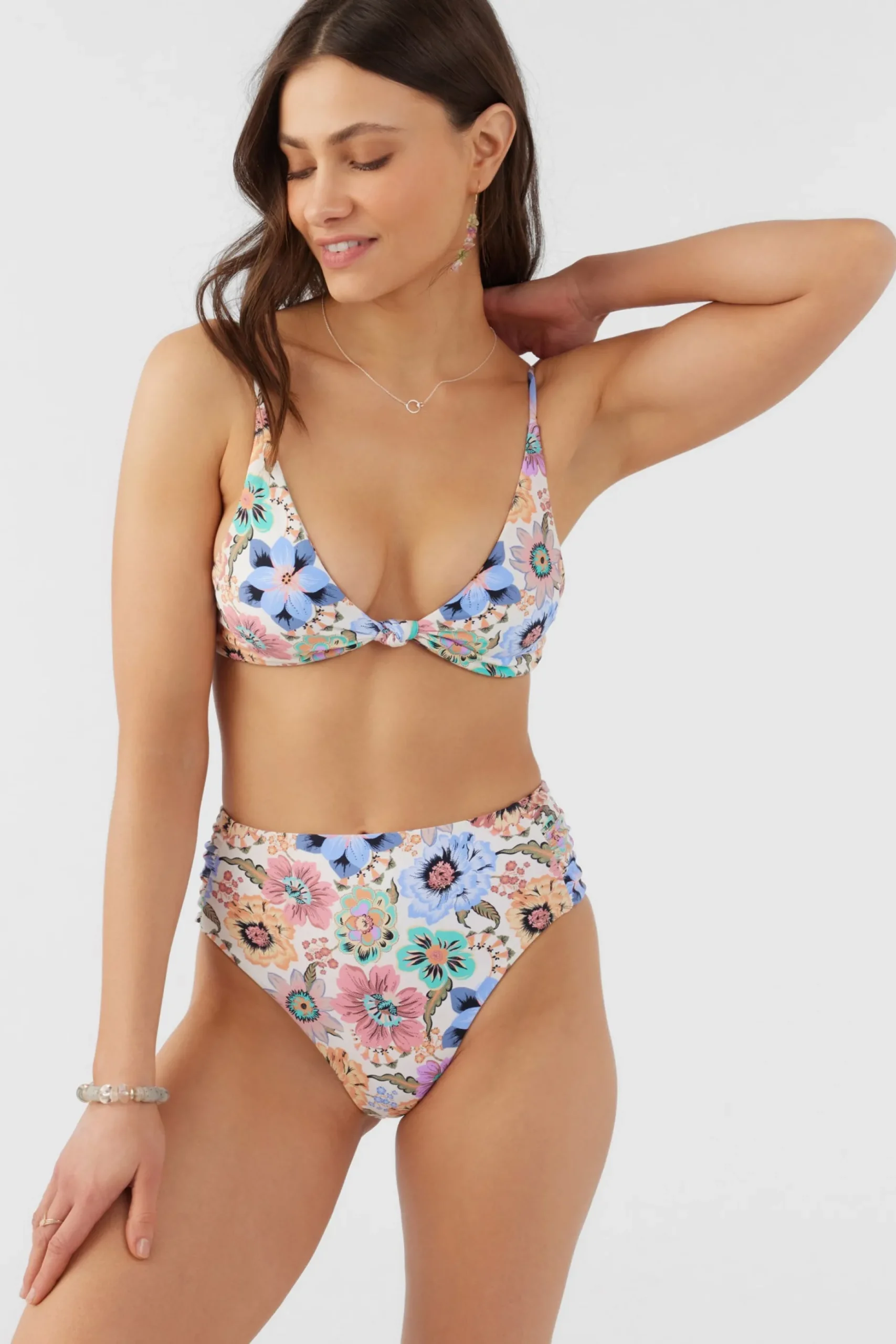 TALITHA FLORAL LONG BEACH HIGH WAIST CHEEKY BOTTOMS