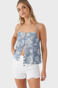 TAYLOR EMILIA FLORAL FLY AWAY TANK TOP