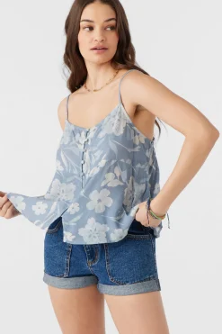 TAYLOR EMILIA FLORAL FLY AWAY TANK TOP