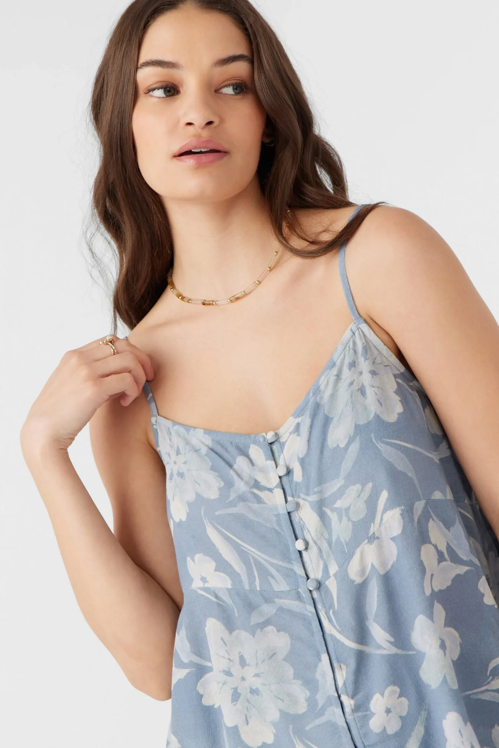 TAYLOR EMILIA FLORAL FLY AWAY TANK TOP