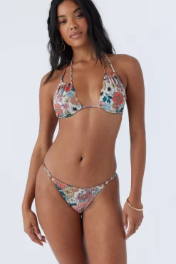 TENLEY FLORAL VENTURA MULTI-WAY HALTER TOP