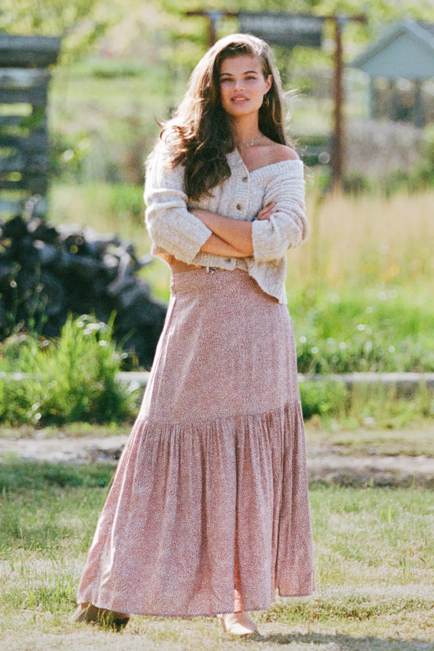 TINSLIE LORDES ANIMAL MAXI SKIRT