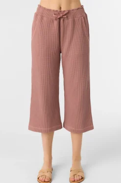 TOUR WAFFLE KNIT CROPPED LOUNGE PANTS