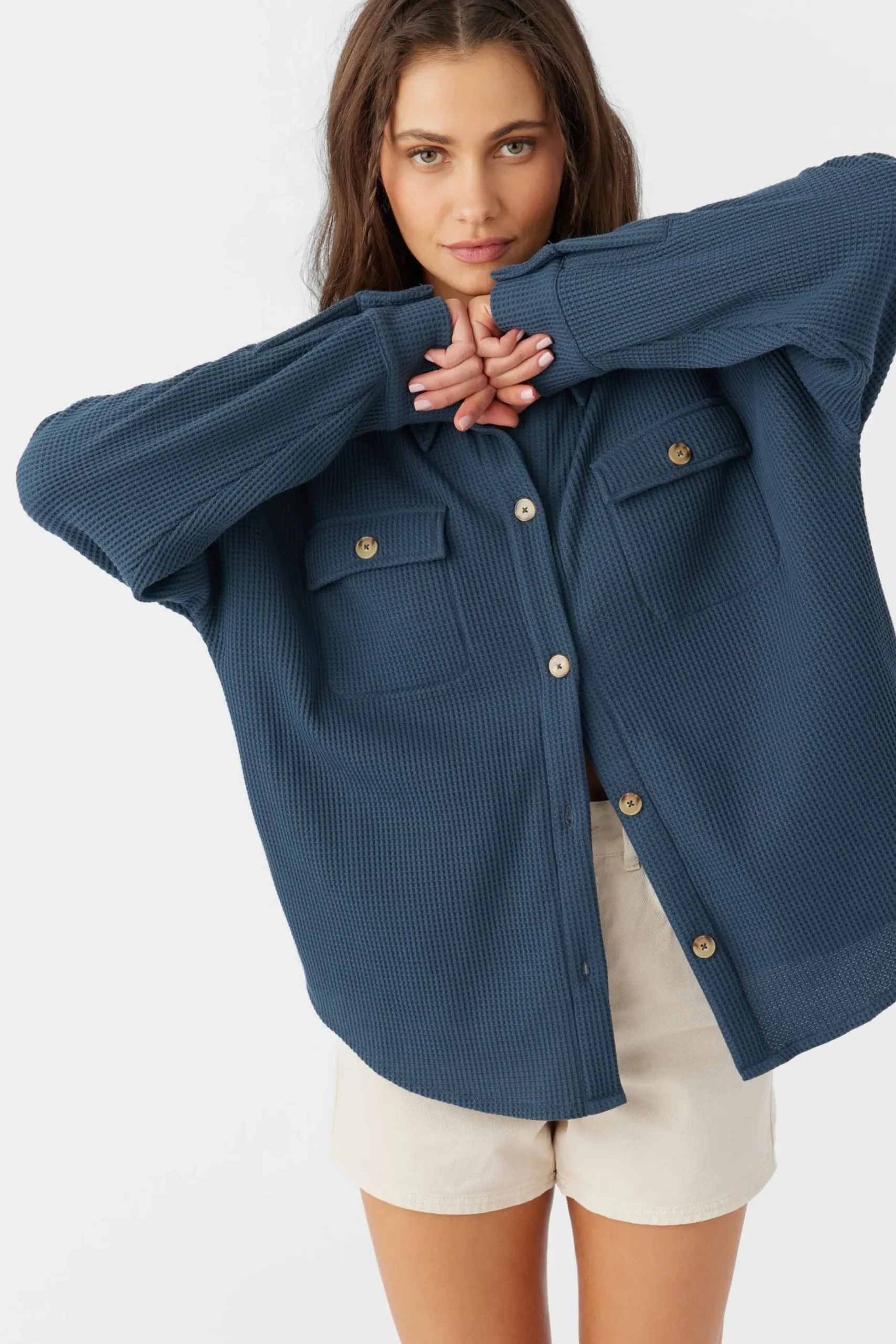 TOUR WAFFLE KNIT OVERSIZED FIT SHACKET