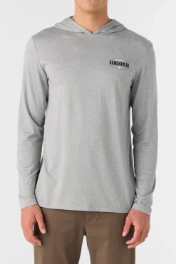 TRVLR UPF HOODED HAWAII LONG SLEEVE PULLOVER