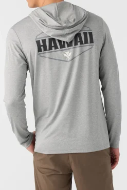 TRVLR UPF HOODED HAWAII LONG SLEEVE PULLOVER