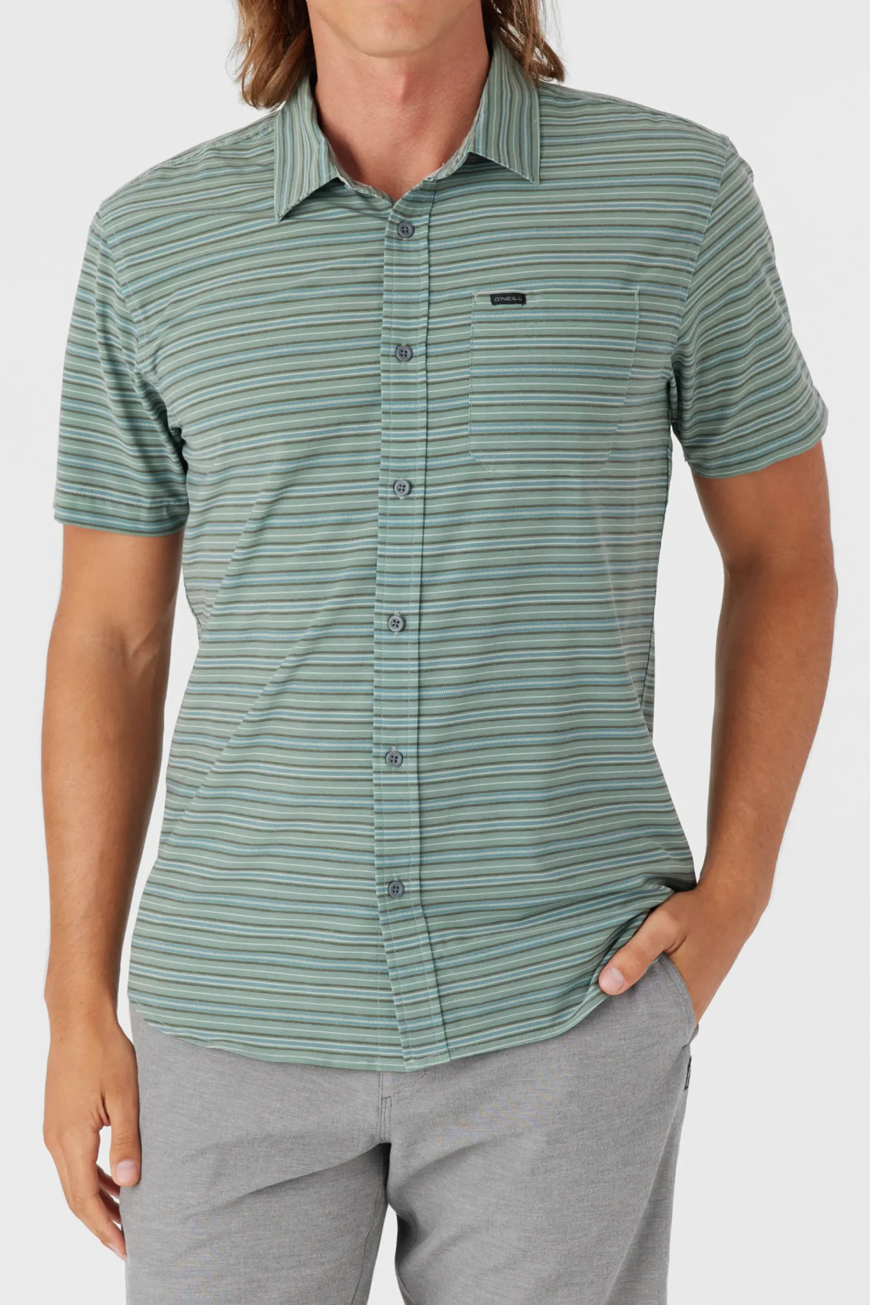 TRVLR UPF TRAVERSE STRIPE STANDARD FIT SHIRT