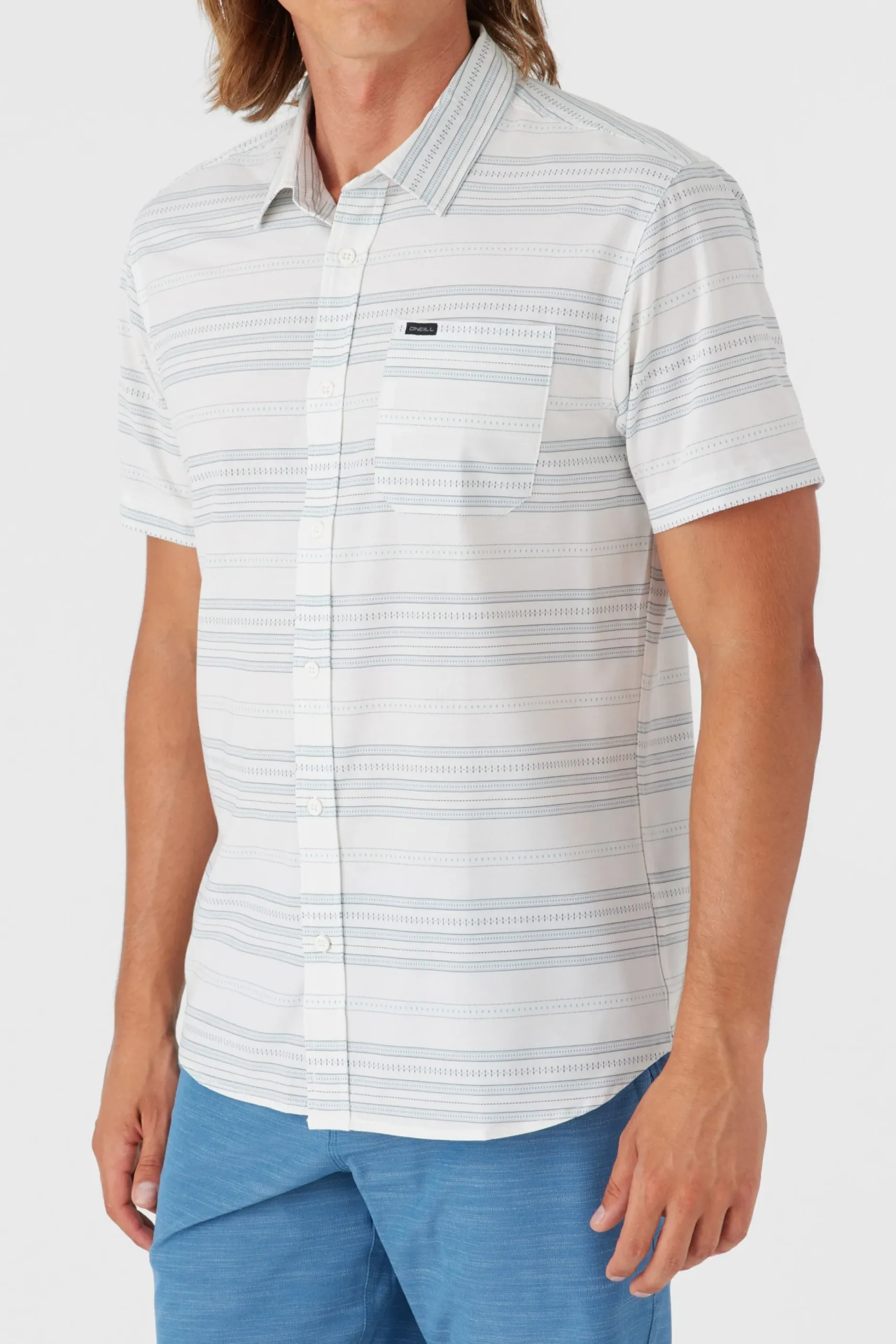 TRVLR UPF TRAVERSE STRIPE STANDARD FIT SHIRT