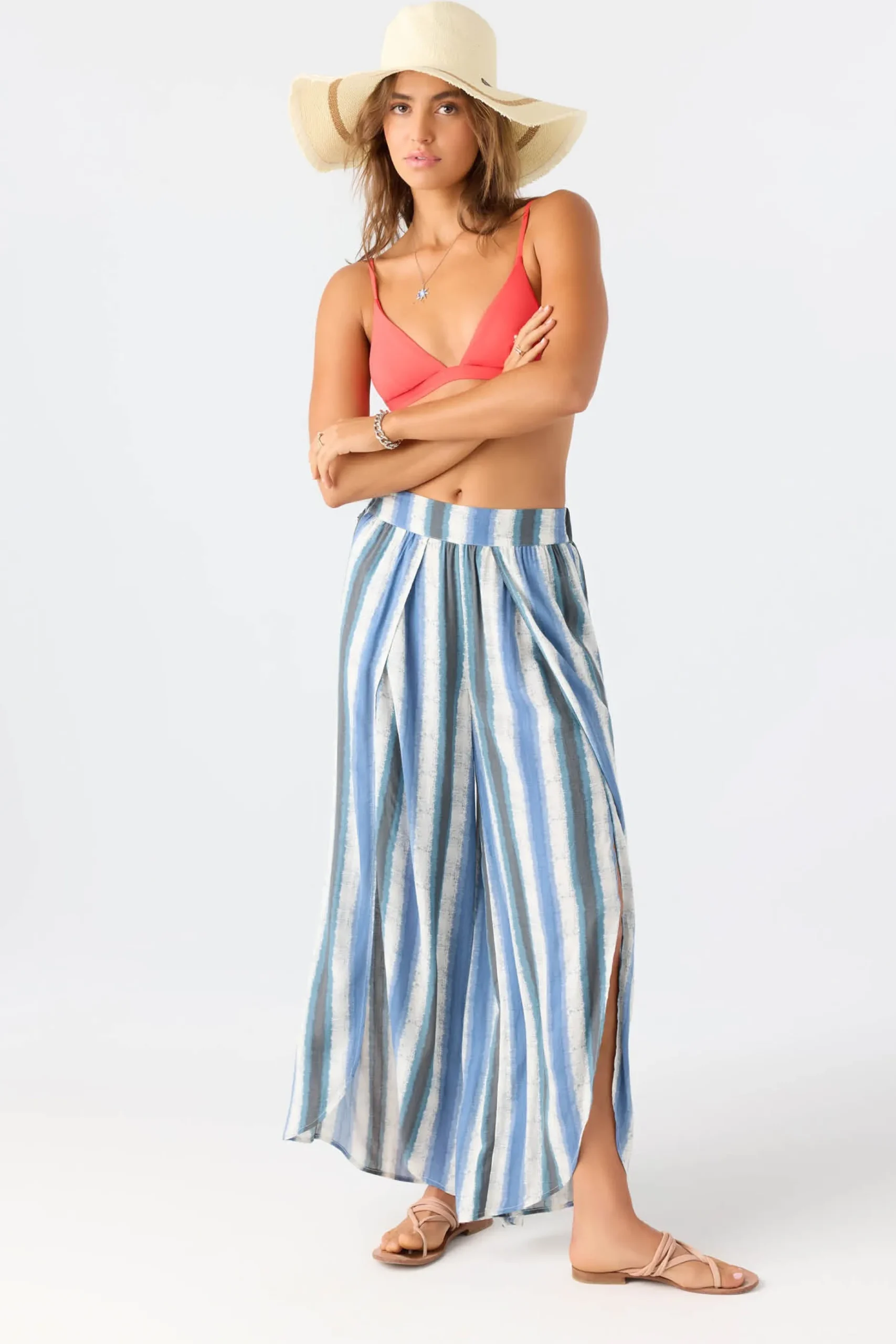 TYMEA FADED STRIPE FLY AWAY BEACH PANTS
