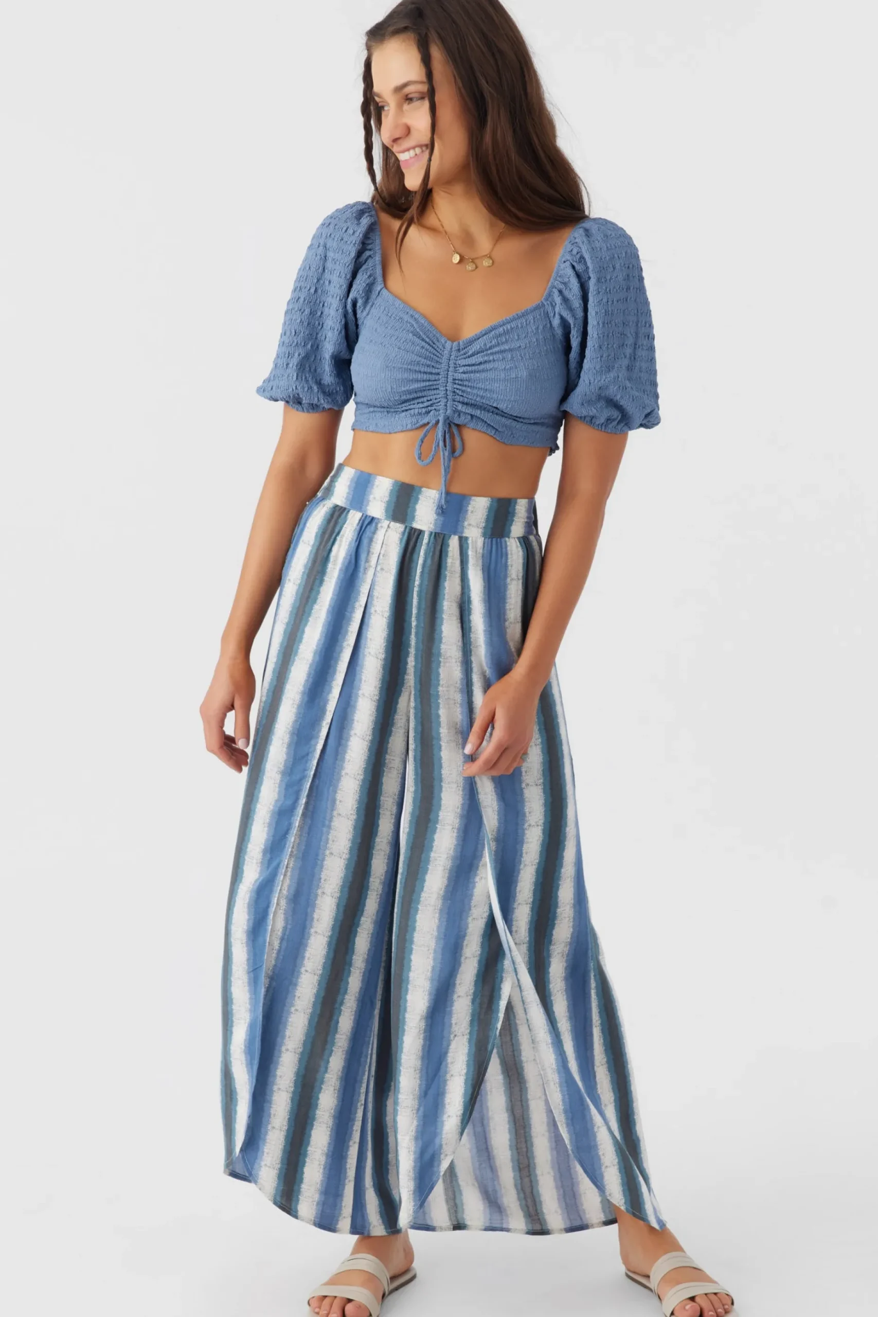 TYMEA FADED STRIPE FLY AWAY BEACH PANTS