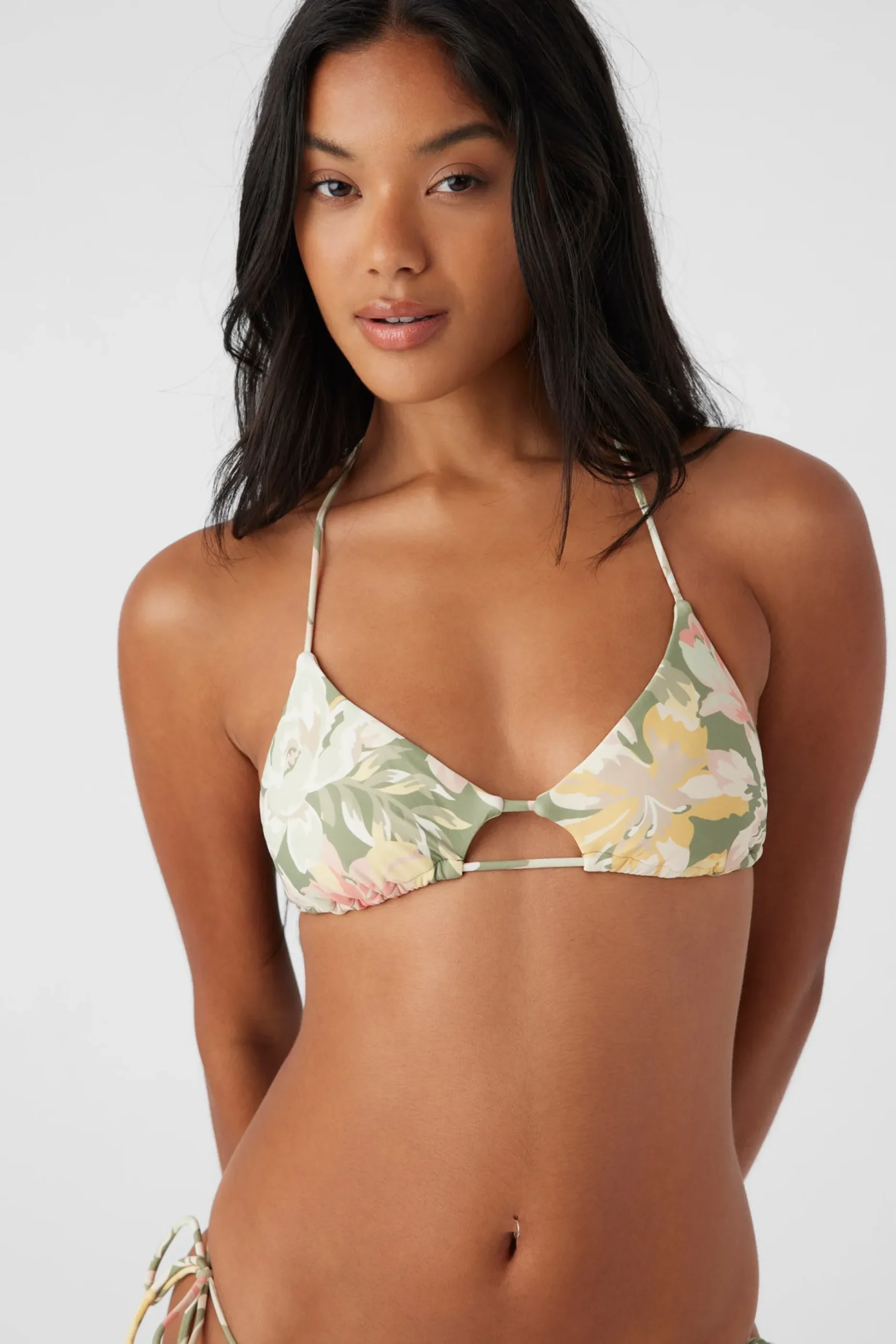 VEDA TROPICAL MADRID CUTOUT BRALETTE TOP