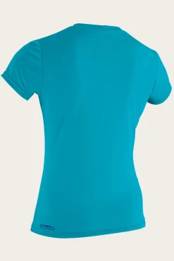 WOMEN'S BASIC 30+ S/S SUN SHIRT