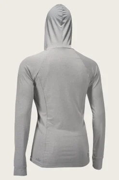 WOMEN'S BLUEPRINT L/S FRONT ZIP SUN HOODIE