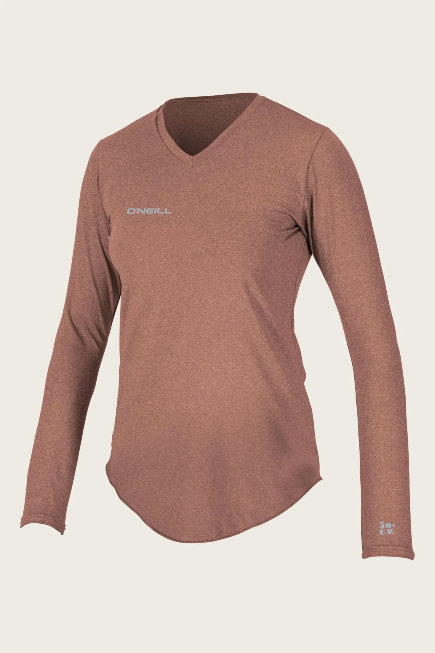 WOMEN'S HYBRID L/S V-NECK SUN SHIRT