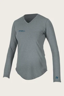 WOMEN'S HYBRID L/S V-NECK SUN SHIRT