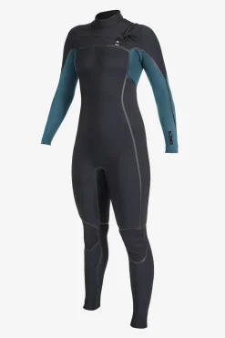 WOMEN'S HYPERFREAK FIRE 4/3MM+ CHEST ZIP FULL WETSUIT