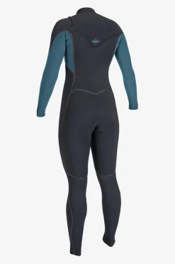 WOMEN'S HYPERFREAK FIRE 4/3MM+ CHEST ZIP FULL WETSUIT