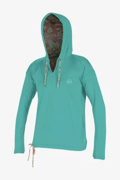 WOMEN'S PRINT L/S HOODIE