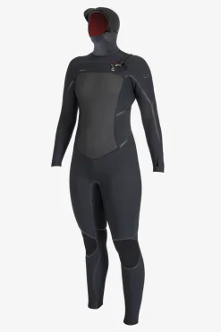 WOMEN'S PSYCHO TECH 5/4+MM CHEST ZIP FULL WETSUIT W/ HOOD