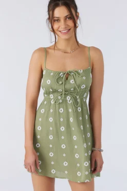 YAZZA EMBROIDERED GEO MINI DRESS