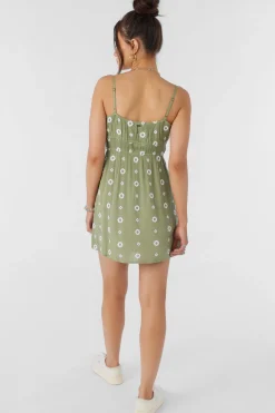 YAZZA EMBROIDERED GEO MINI DRESS