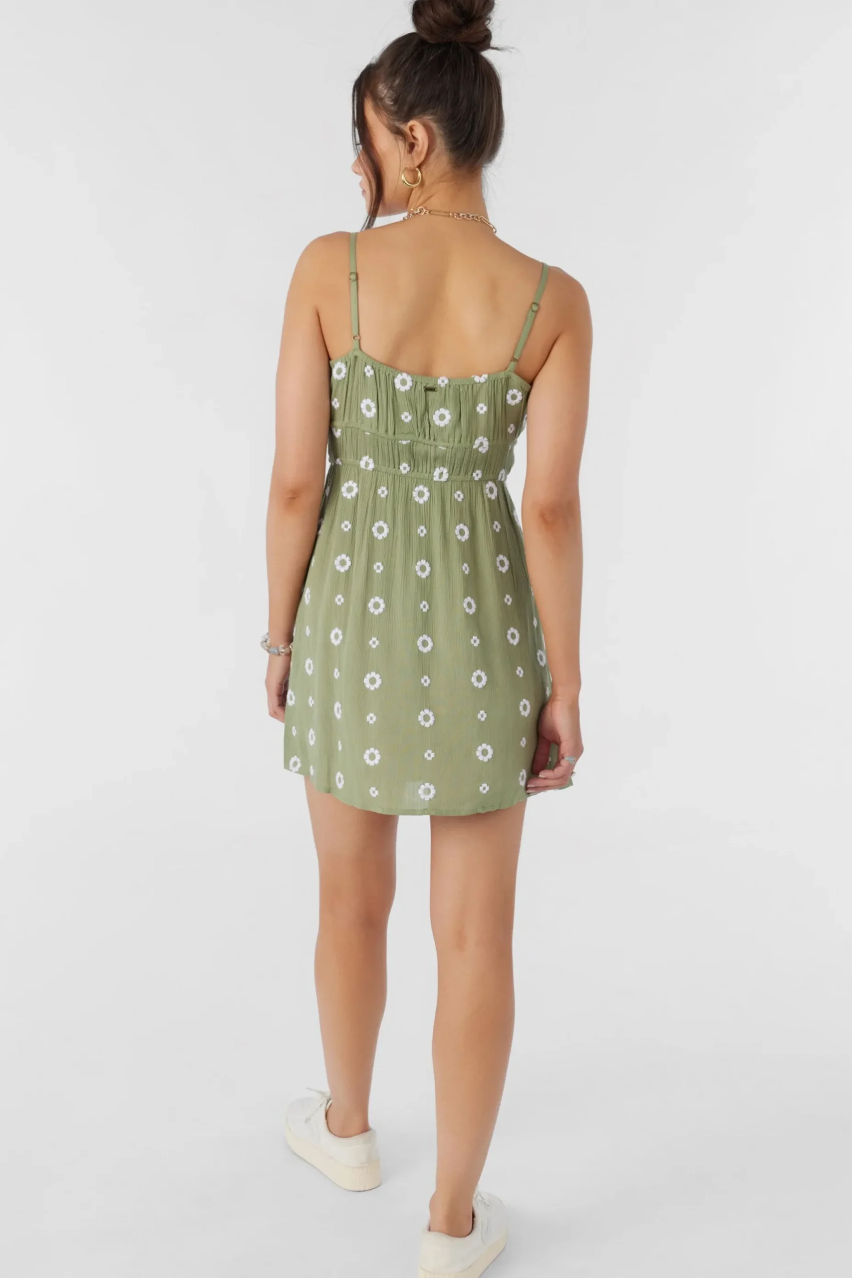YAZZA EMBROIDERED GEO MINI DRESS