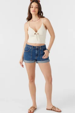 YULIANA KNIT CROP TANK TOP