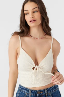 YULIANA KNIT CROP TANK TOP