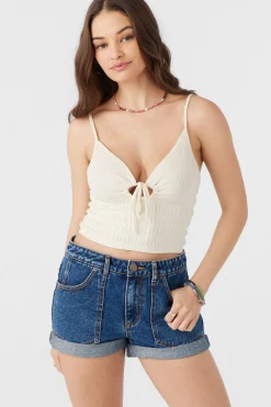 YULIANA KNIT CROP TANK TOP
