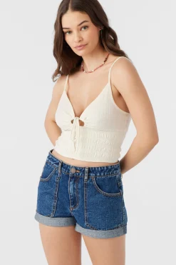 YULIANA KNIT CROP TANK TOP