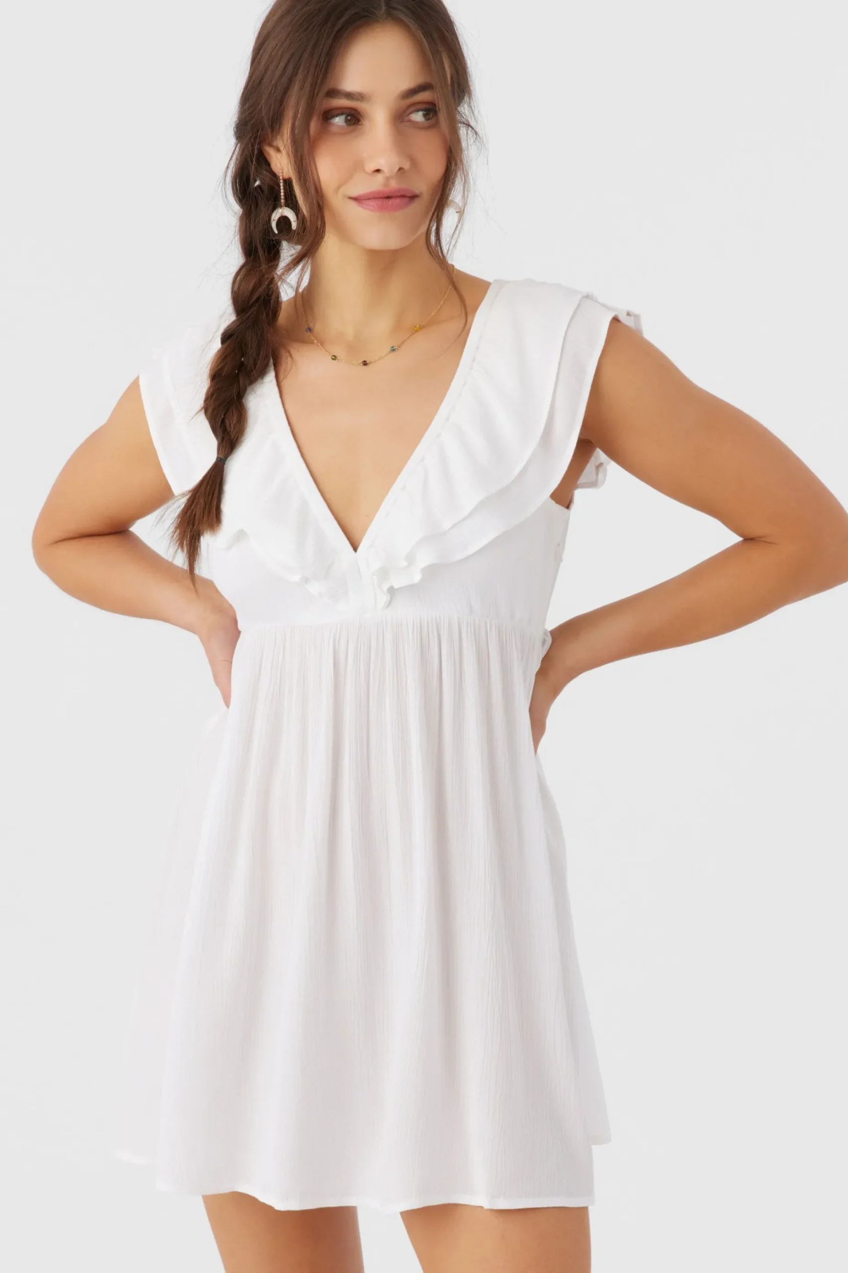 ZAINA SOLID SHORT DRESS
